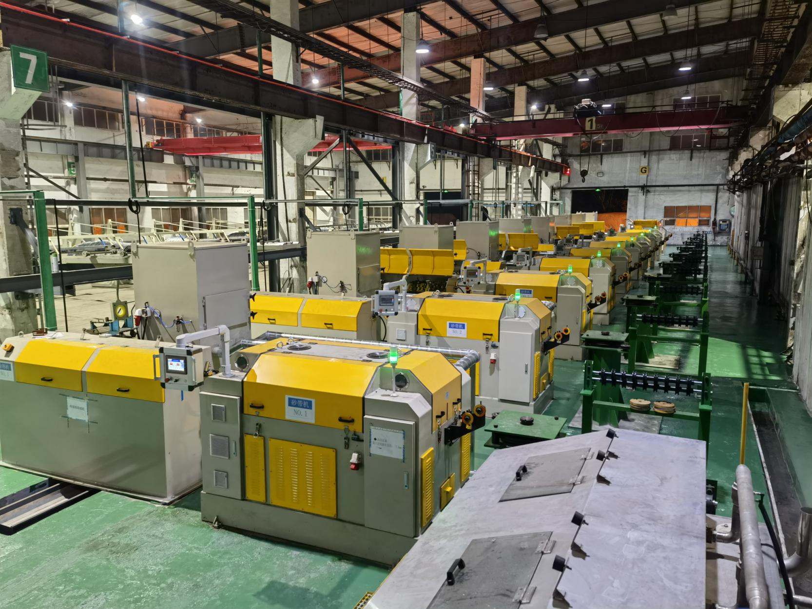 Wire rod pretreatment line used to represent company milestones